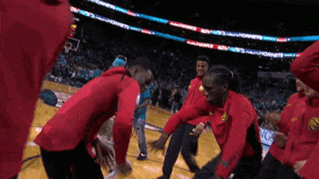 getting ready atlanta hawks GIF by NBA