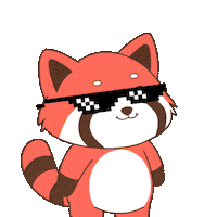 Sick Red Panda Sticker