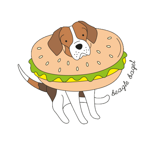 dog burger Sticker by Paperchase