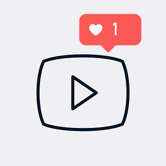 Social media account growth animation
