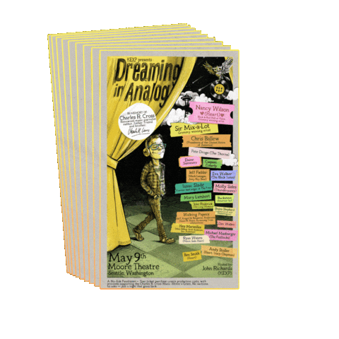 Charles R Cross Sticker by The Sober Curator