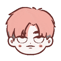 Pink 翻白眼 Sticker