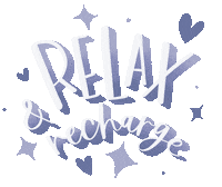 Relax Hearts Sticker by Tutajna