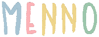 Lettering Menno Sticker