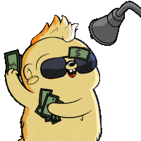 Make It Rain Money Sticker by Fugz Official