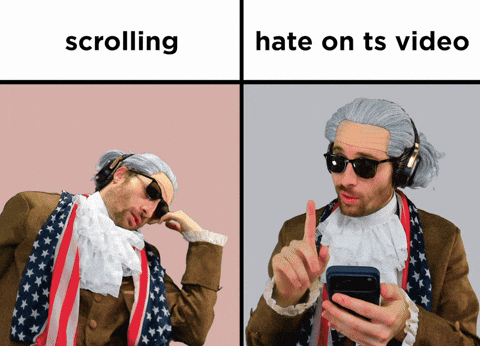 Dont Hate Stop Hating GIF