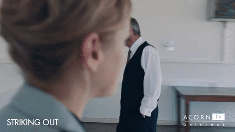 angry striking out GIF by Acorn TV
