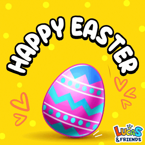 Easter Eggs GIF by Lucas and Friends by RV AppStudios