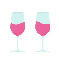therosepicnic pink celebrate drink cheers Sticker
