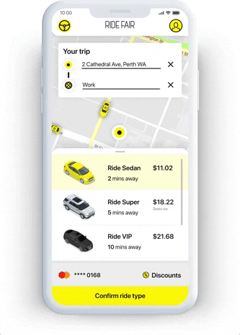 ridefair app riders drivers rideshare GIF