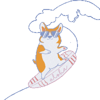 welsh corgi dog Sticker by 6IXTY8IGHT