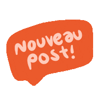 Post Text Sticker by Poupoutte