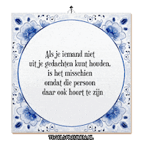 Wijsheid Troost Sticker by Tegelspreuken.nl