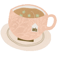 Tea Party Drinking Sticker