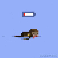Tired Good Night GIF by BasedMinis