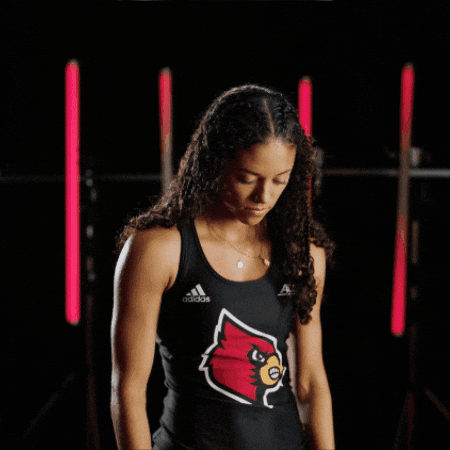 Track Field Go Cards GIF by Louisville Cardinals