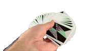 FYFT magic fan magician playing cards Sticker