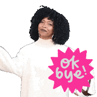 Girl Bye Sticker by Sweenee Style