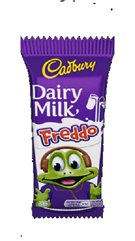 Cadburyworld giphyupload freddo cadbury world cadbury freddo Sticker