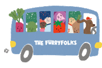 Bus Sticker by the furryfolks