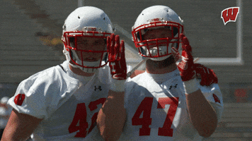 Happy College Football GIF by Wisconsin Badgers