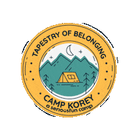 Tapestry Belonging Sticker by Camp Korey