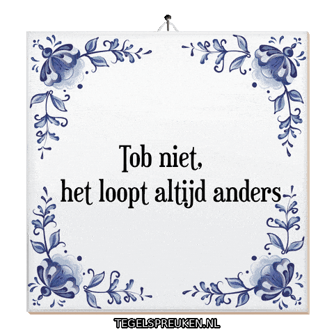 Ontspannen Verandering Sticker by Tegelspreuken.nl