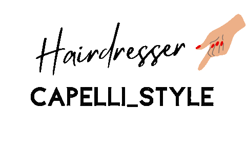 Capellistyle giphyupload hairstyle hairdresser capelli Sticker