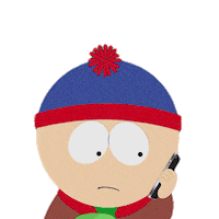 Stan Marsh I Dont Care Sticker by South Park