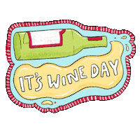 detisdoodles drink wine quarantine vino Sticker