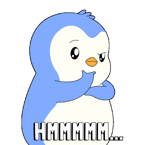 Confused I See Sticker by Pudgy Penguins