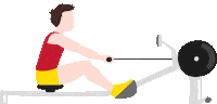 row rowing Sticker by Deutsche Hochschule für Prävention und Gesundheitsmanagement