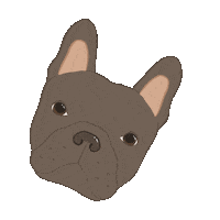 French Bulldog Art Sticker
