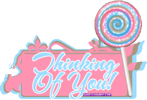 Thinking Of You Lollipop Sticker