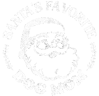 Santa Dog Mom Sticker by Beachy Pups