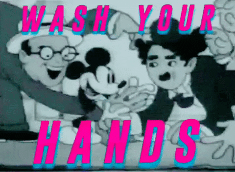 michaelpaulukonis mickey mouse charlie chaplin wash your hands harold lloyd GIF