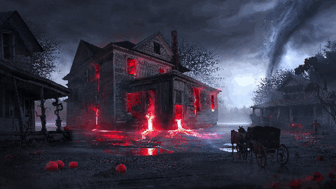 Halloween House GIF