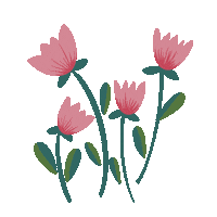 Happy Flowers Flower Sticker