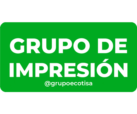 Verde Impresion Sticker by Grupo Ecotisa