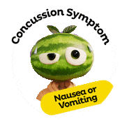 Brain Watermelon Sticker by Concussion Awareness Now