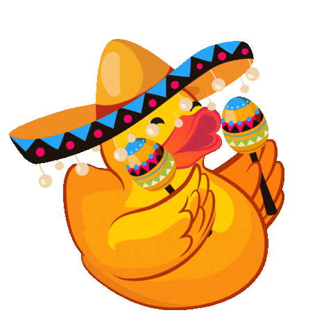 Duckz_nl giphyupload party duckie duckz Sticker