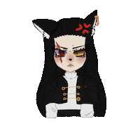 theroiyu kuromi enojada furiosa molesta Sticker