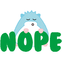 hamstaworld cute no kawaii sticker Sticker