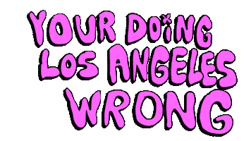Los Angeles La Sticker by deladeso