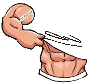 gym abs Sticker by Fadel Saleh Trading Company