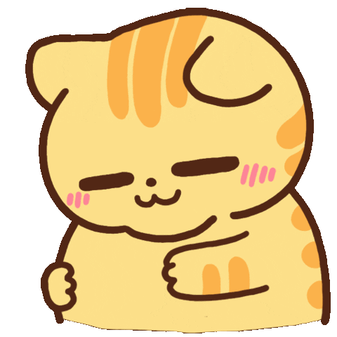 cat_ip giphyupload fat belly mikan Sticker