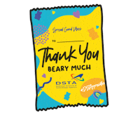 DSTASpreadGoodVibes thank you dsta thank you beary much Sticker