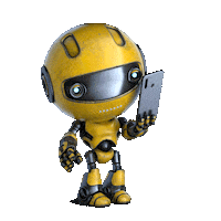 3D Robot Sticker by O2 Slovakia
