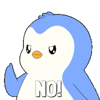 Deny No Way Sticker by Pudgy Penguins