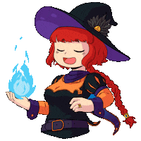 Halloween Fire Sticker